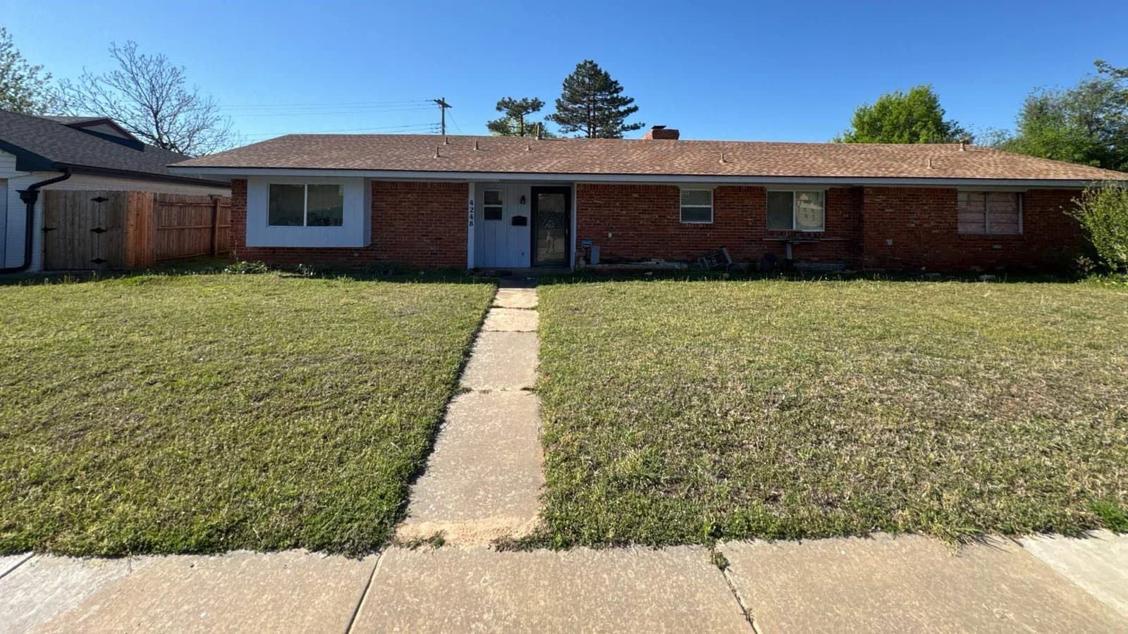 South Carolina single-story brick ranch home documented during a storm-damage roofing supplement inspection